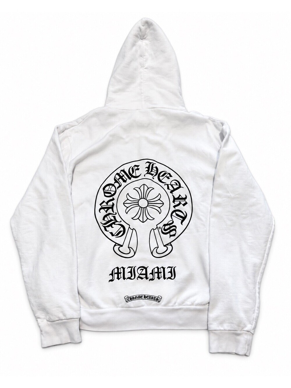 Chrome Hearts Miami Horseshoe Hoodie White Unisex Size M